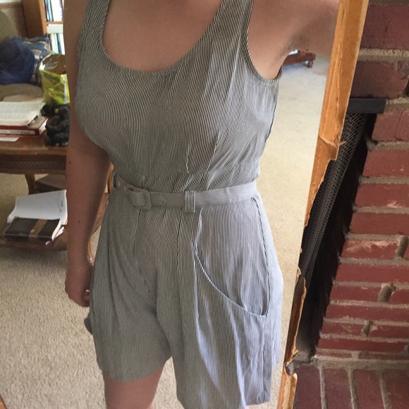 VINTAGE Striped Romper Size 5/6 - Picture 2 of 6